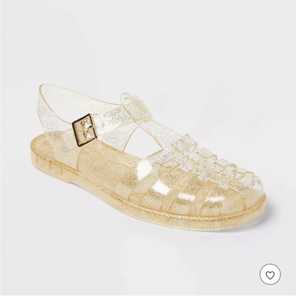 NEW Gold Jelly shoes Wild Fable Size 6